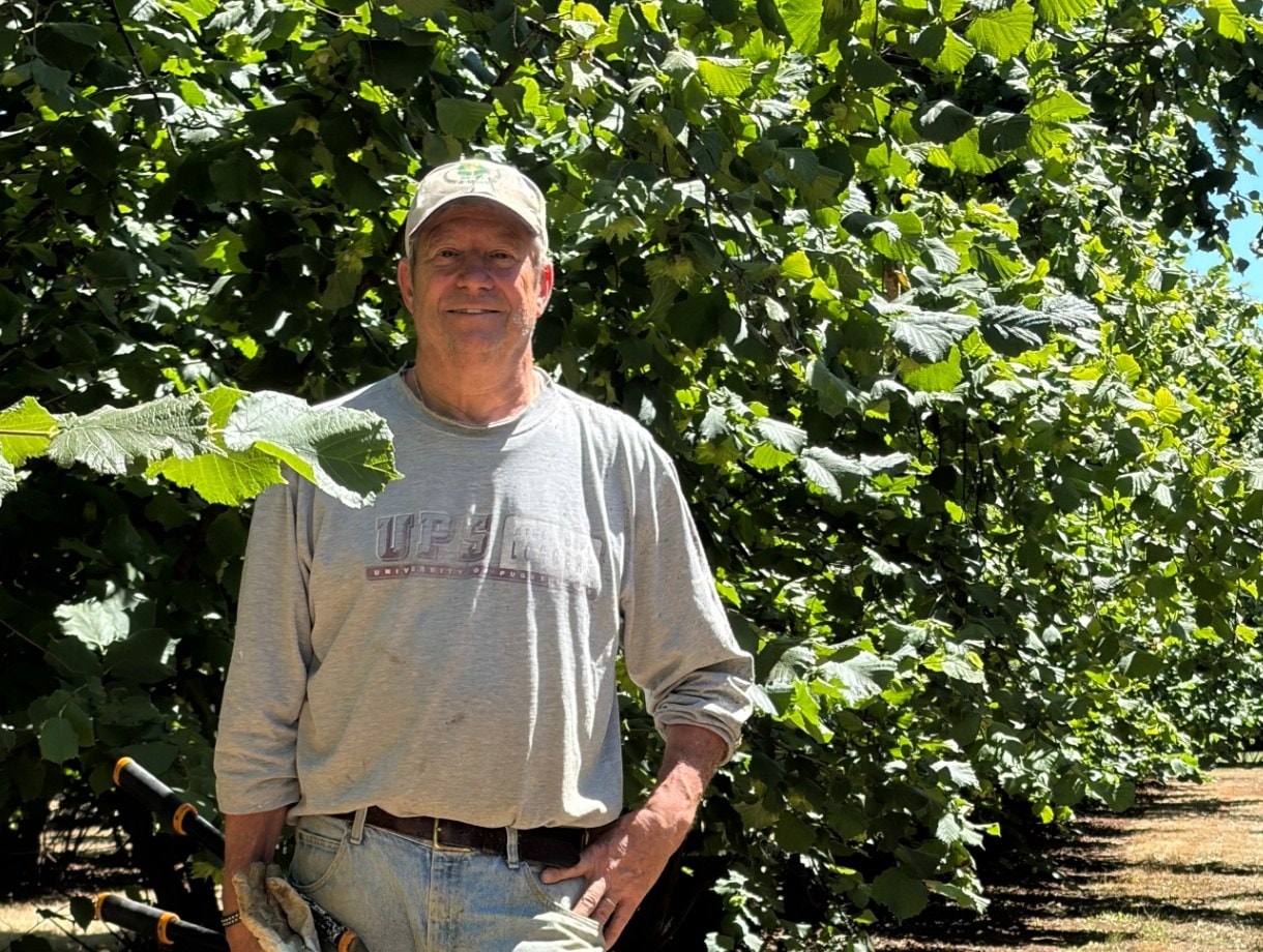 Michael Orth on his farm in Oregon